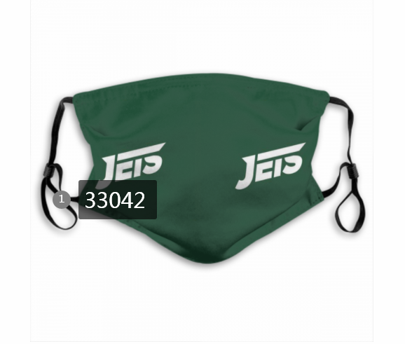 New 2021 NFL New York Jets #63 Dust mask with filter